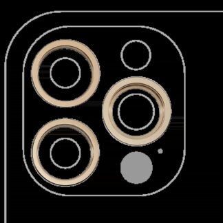 Rückkamera-Blendenring einzeln für iPhone 12 Pro (Gold) (3-teiliges Set)