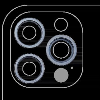 Rückkamera-Blendenring einzeln für iPhone 12 Pro (Pacific Blue) (3-teiliges Set)