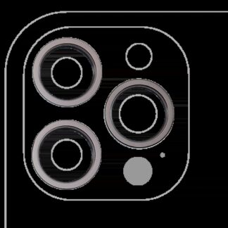 Rückkamera-Blendenring einzeln für iPhone 12 Pro Max (Graphite) (3-teiliges Set)