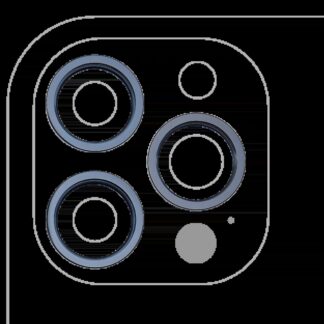 Rückkamera-Blendenring einzeln für iPhone 12 Pro Max (Pacific Blue) (3-teiliges Set)
