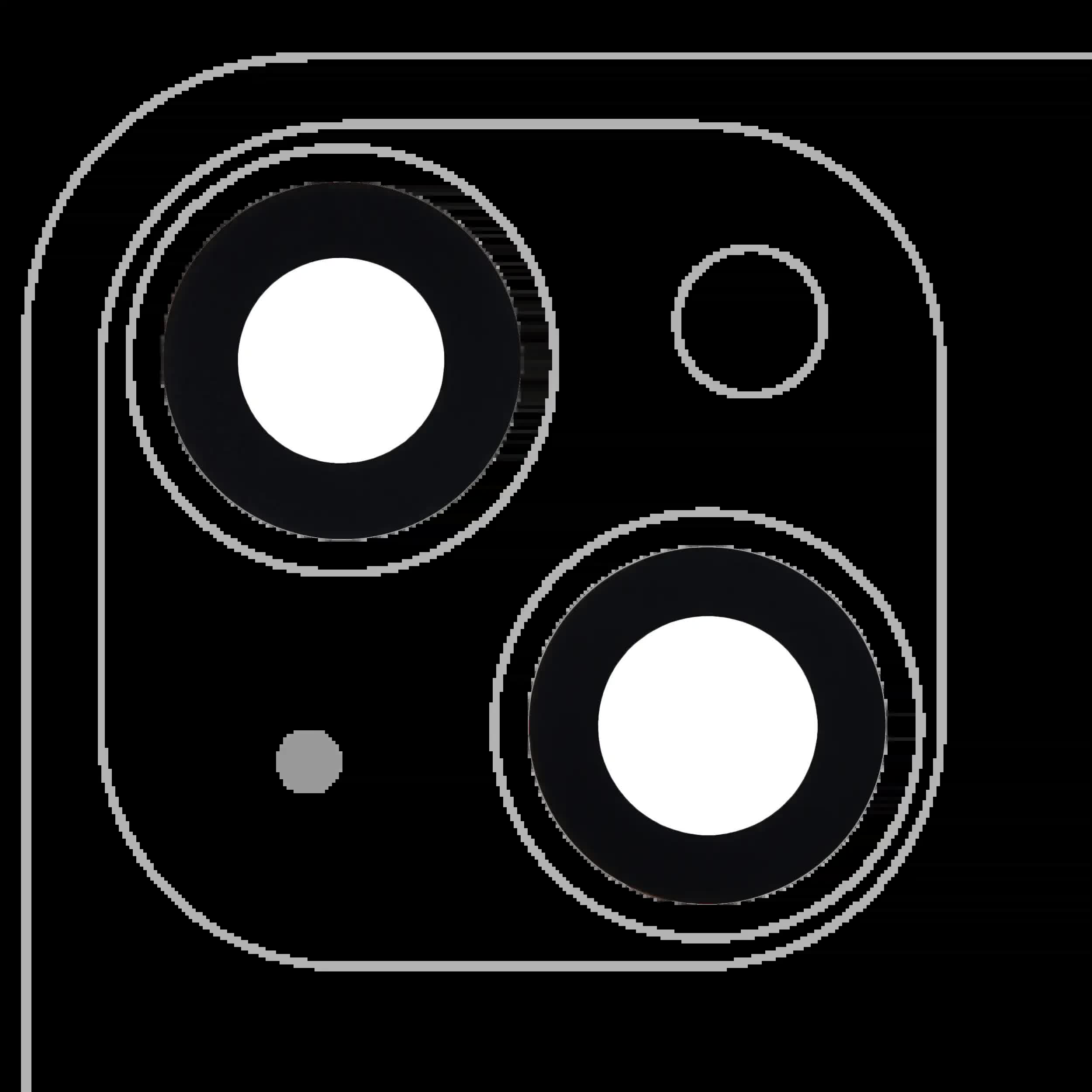 Rückkamera-Glas (nur Glas) mit Klebefolie für iPhone 14 / 14 Plus (2-teiliges Set) (Aftermarket Plus) (10er-Pack)
