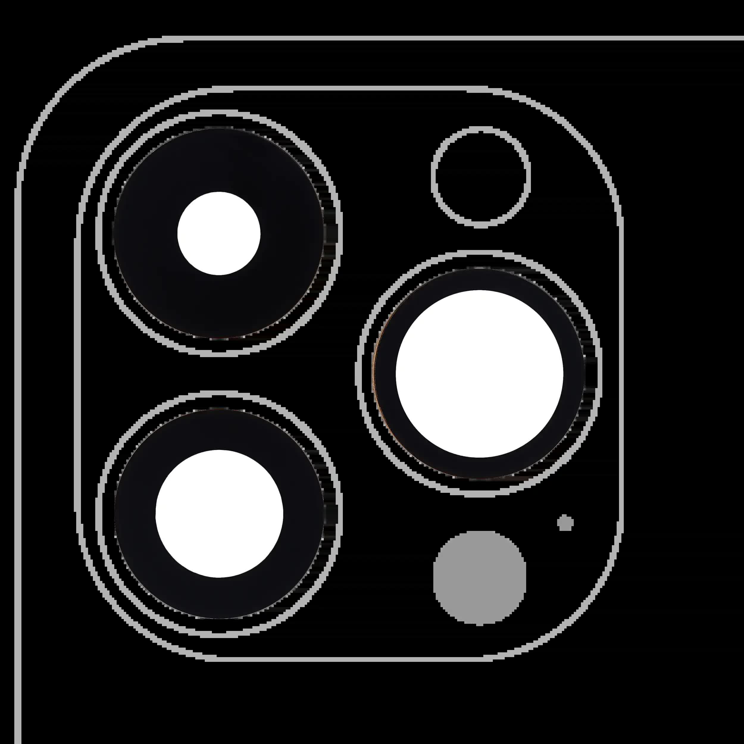 Rückkamera-Glas (nur Glas) mit Klebefolie für iPhone 14 Pro / 14 Pro Max (3-teiliges Set) (Aftermarket Plus) (10er-Pack)