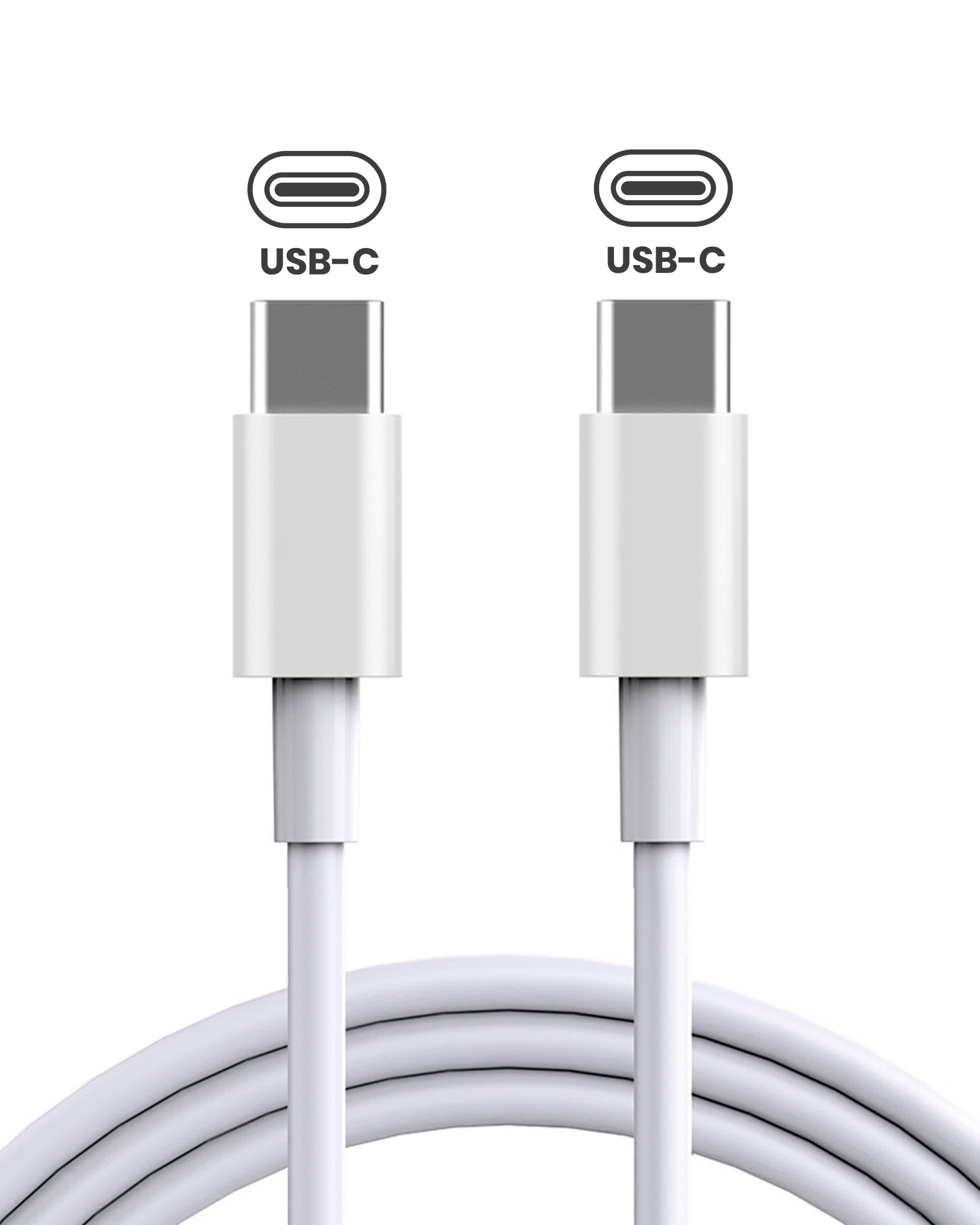 Thunderbolt 3 USB-C To USB-C Kabel für MacBook / iMac / Mac (1 m / 3 ft) (Original Grade A) (Bulk-Verpackung)