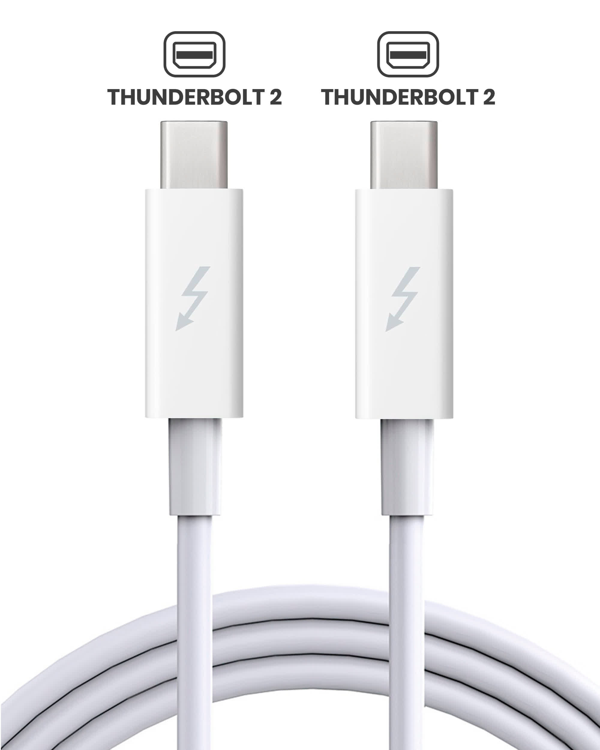 Thunderbolt 2 Kabel für MacBook / IMac / Mac (1.8 m / 6 ft) (Original Grade A) (Bulk-Verpackung)