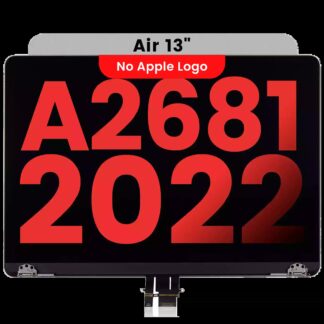 komplette LCD-Displayeinheit für MacBook Air 13" (A2681 / Mid 2022) (Aftermarket Plus) (Space Gray)