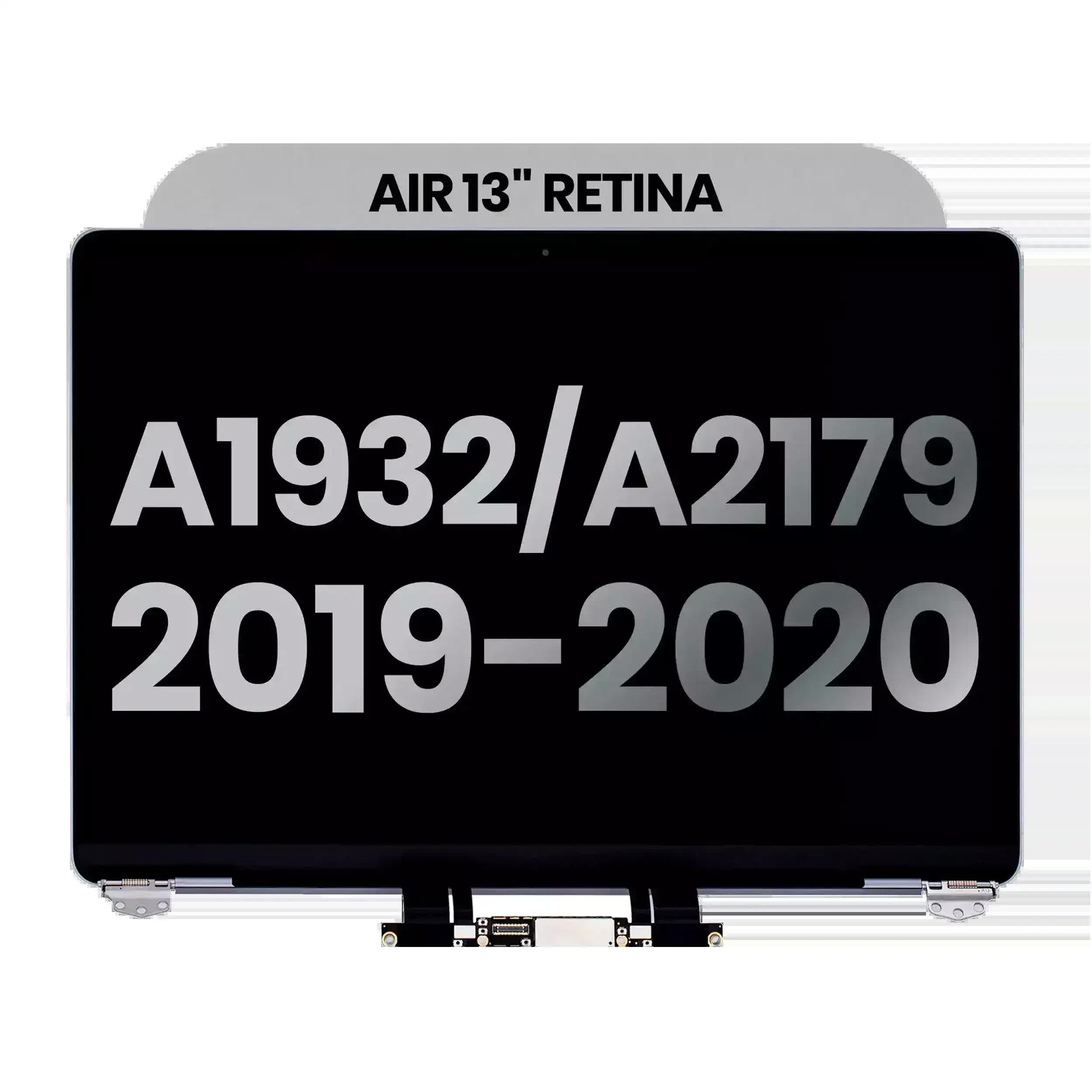 komplette LCD-Displayeinheit für MacBook Air 13" A1932 (2019) / A2179 (2020) (ausgebautes Originalteil: Grade C) (Space Gray)