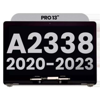 komplette LCD-Displayeinheit für MacBook Pro 13" A2338 (2020) / (ausgebautes Originalteil: Grade B) (Space Gray)