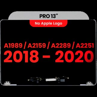 komplette LCD-Displayeinheit für MacBook Pro 13" A1989 (2018-2019) / A2159 (2019) / A2289 / A2251 (2020) (Aftermarket Plus) (Space Gray)