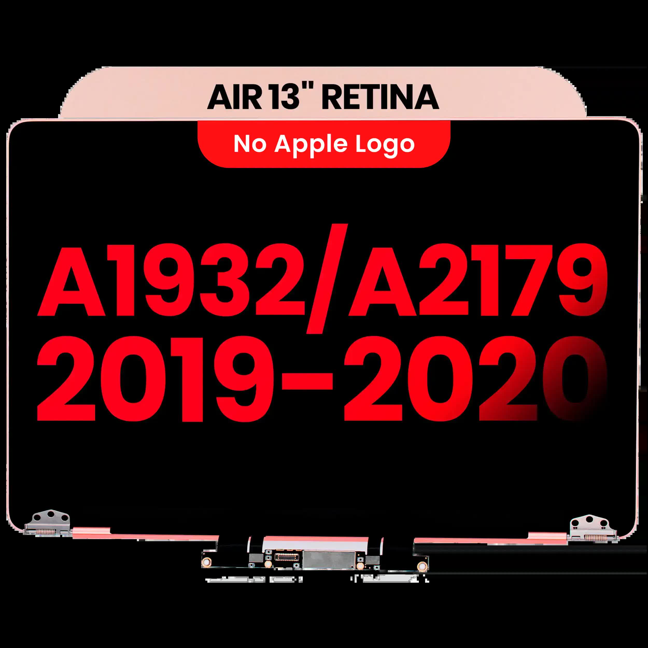 komplette LCD-Displayeinheit für MacBook Air 13" A1932 (2019) / A2179 (2020) (Aftermarket Plus) (Rose Gold)