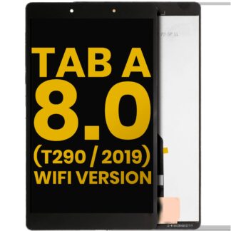 LCD Display ohne Rahmen für Samsung Galaxy Tab A 8.0" (T290) (2019) (WiFi Version) (professionell aufgearbeitet) (Black (Schwarz))
