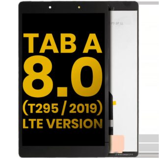 LCD Display ohne Rahmen für Samsung Galaxy Tab A 8.0" (T295) (2019) (LTE Version) (professionell aufgearbeitet) (Black (Schwarz))