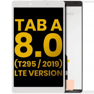 LCD Display ohne Rahmen für Samsung Galaxy Tab A 8.0" (T295) (2019) (LTE Version) (professionell aufgearbeitet) (White (Weiß))
