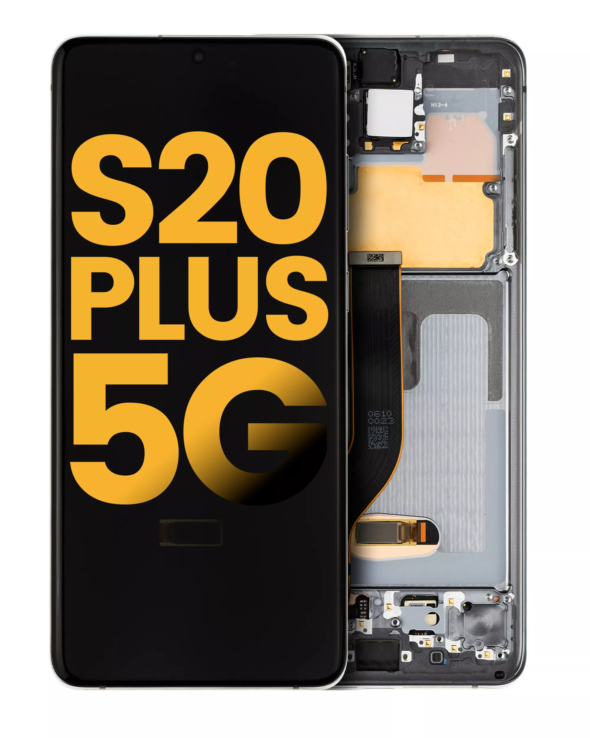 OLED Display mit Rahmen für Samsung Galaxy S20 Plus 5G (Service Pack) (Cosmic Gray (Grau)) – Bild 2