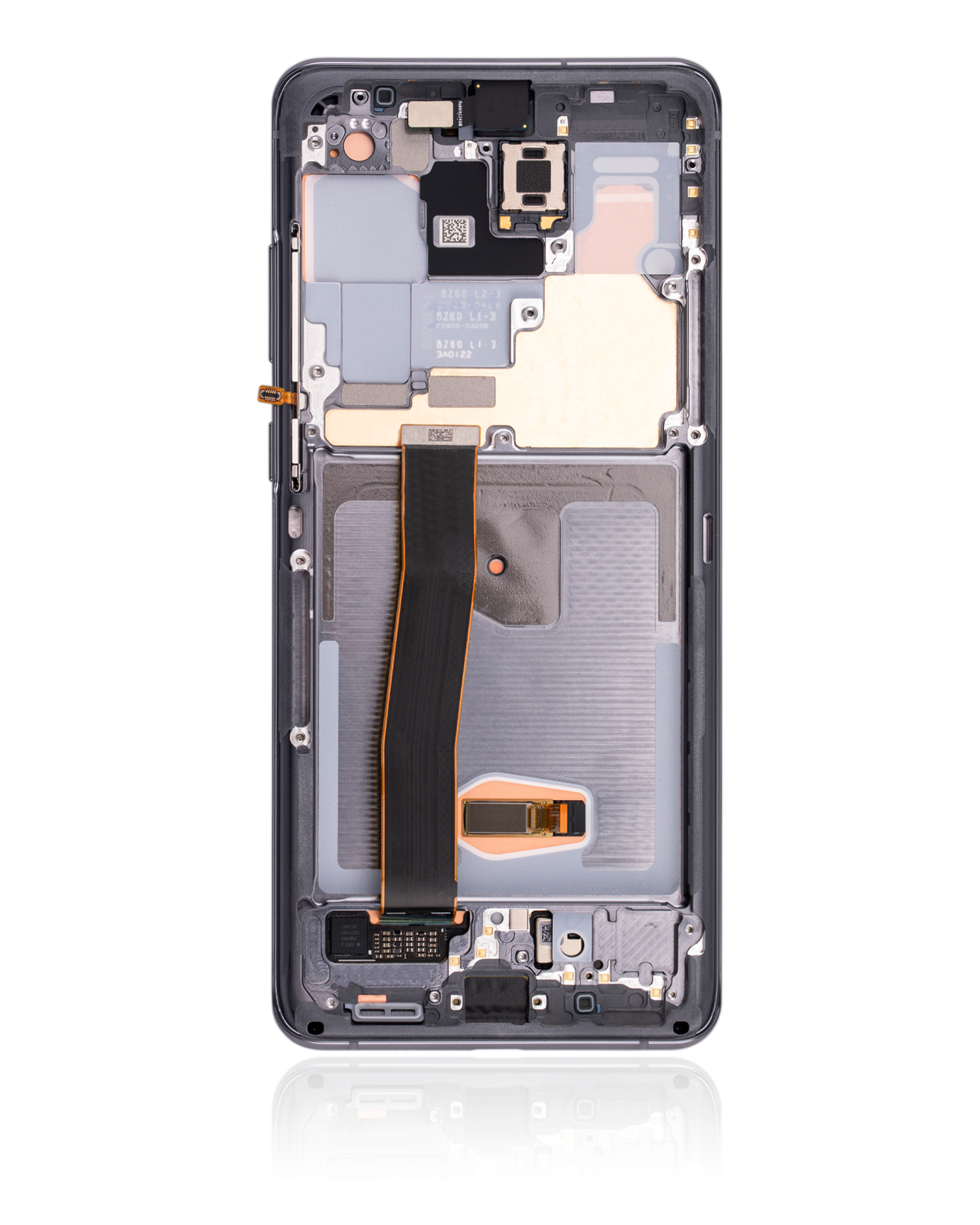 OLED Display mit Rahmen für Samsung Galaxy S20 Ultra 5G (Service Pack) (Cosmic Gray (Grau)) – Bild 2