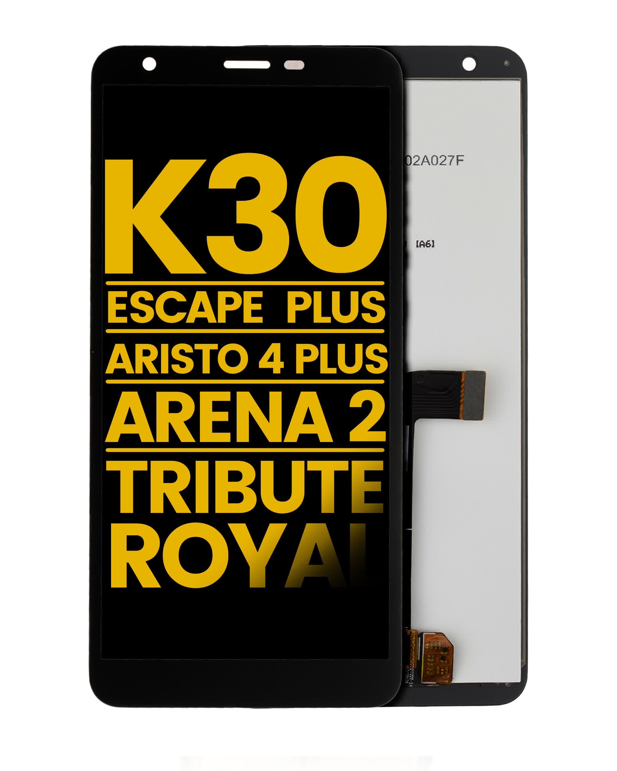 LCD Display ohne Rahmen für LG K30 (2019) / Escape Plus / Aristo 4 Plus / Arena 2 / Tribute Royal (professionell aufgearbeitet)