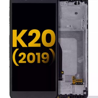 LCD Display mit Rahmen für LG K20 (2019) (professionell aufgearbeitet)