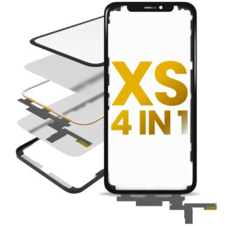 4 in 1 Short Flex (Touchscreen-Digitizer Touch mit Glas + OCA + Rahmen vormontiert) für iPhone XS (OCA Master)