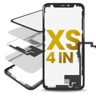 4 in 1 Long Flex (Touchscreen-Digitizer Touch mit Glas + OCA + Rahmen vormontiert) für iPhone XS (OCA Master)