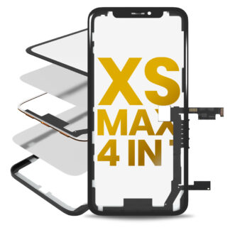 4 in 1 Long Flex (Touchscreen-Digitizer Touch mit Glas + OCA + Rahmen vormontiert) für iPhone XS Max (OCA Master)