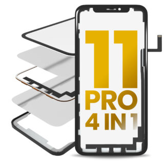 4 in 1 Long Flex (Touchscreen-Digitizer Touch mit Glas + OCA + Rahmen vormontiert) für iPhone 11 Pro (OCA Master)
