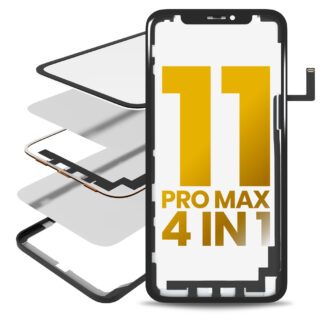 4 in 1 Long Flex (Touchscreen-Digitizer Touch mit Glas + OCA + Rahmen vormontiert) für iPhone 11 Pro Max (OCA Master)
