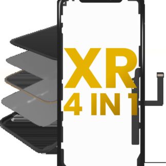4 in 1 (Glas mit OCA vormontiert + Rahmen + Touchscreen-Digitizer) für iPhone XR (OCA Master)