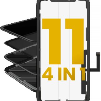 4 in 1 (Glas mit OCA vormontiert + Rahmen + Touchscreen-Digitizer) für iPhone 11 (OCA Master)