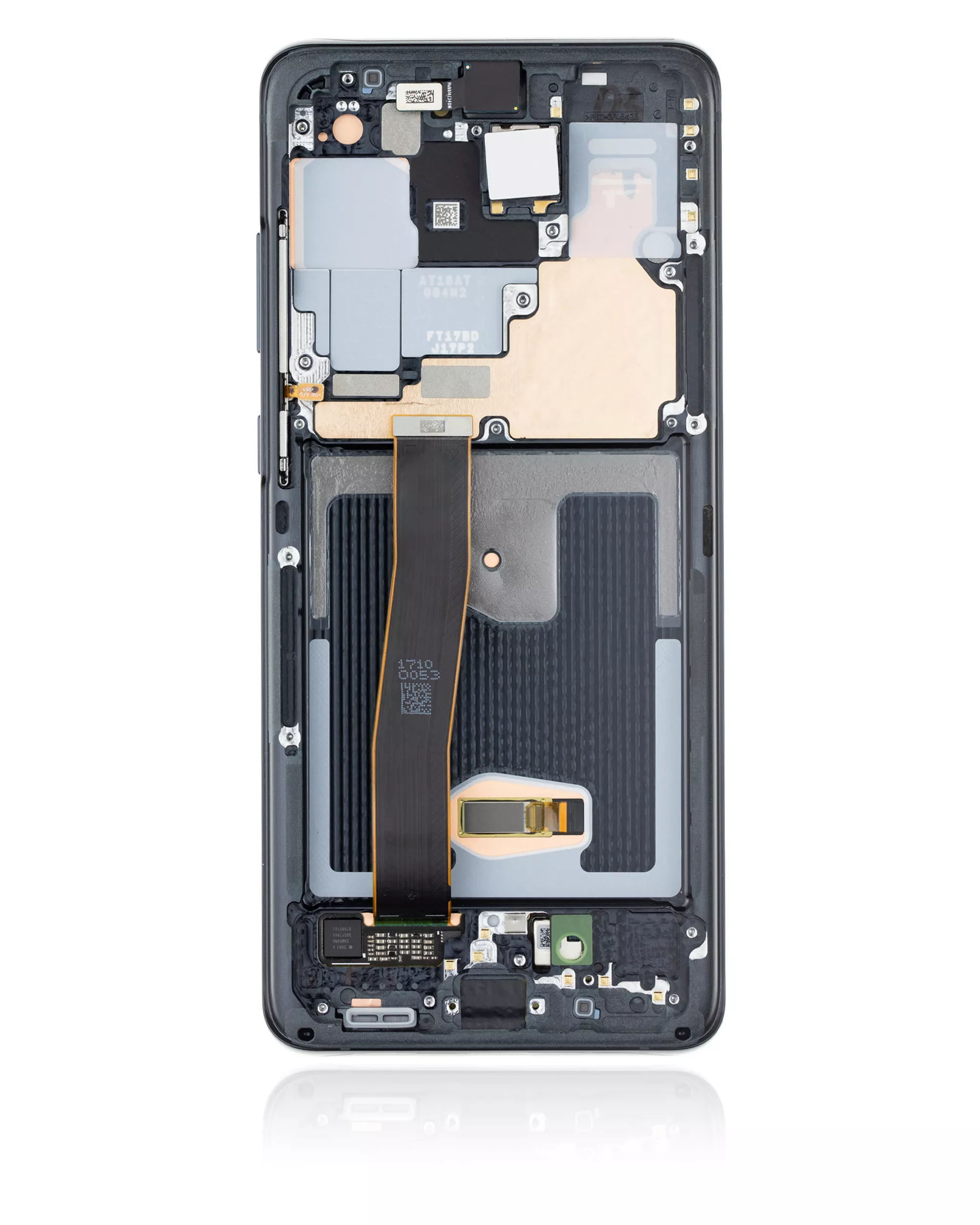 OLED Display mit Rahmen für Samsung Galaxy S20 Ultra 5G (Service Pack) (Cosmic Black) – Bild 2