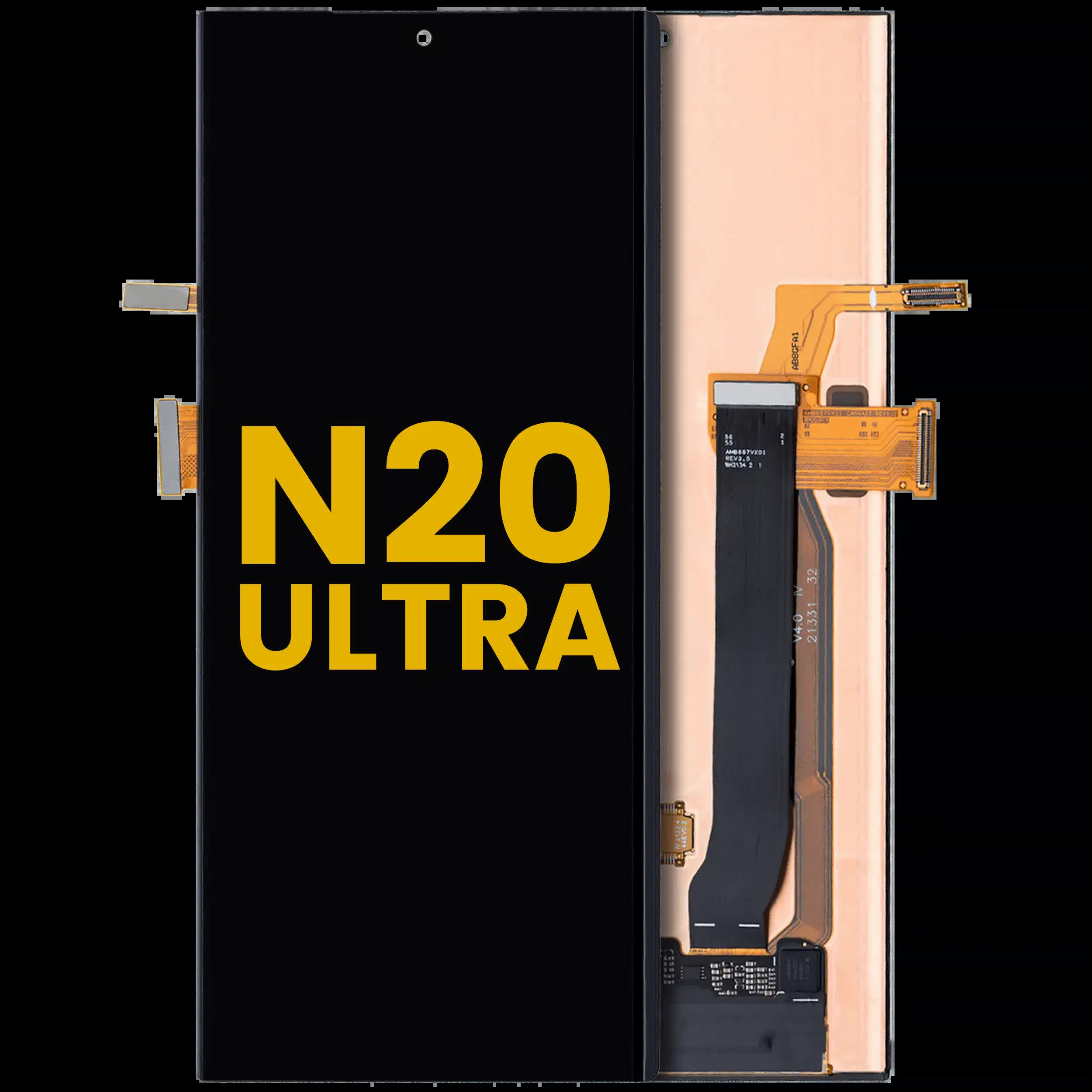 OLED Display ohne Rahmen für Samsung Galaxy Note 20 Ultra 5G (professionell aufgearbeitet)