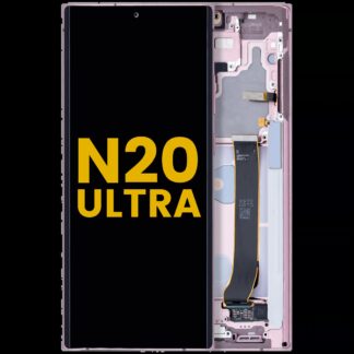 OLED Display mit Rahmen für Samsung Galaxy Note 20 Ultra 5G (professionell aufgearbeitet) (Mystic Bronze)