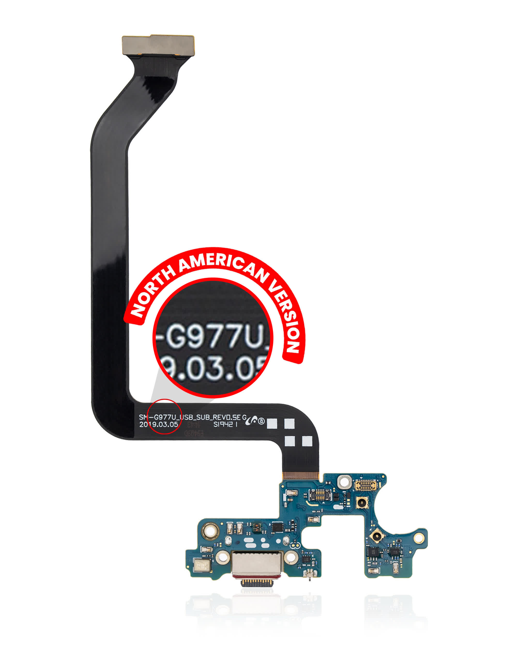 Ladebuchse mit Flexkabel für Samsung Galaxy S10 5G (G977U) (US-Version) (Premium)