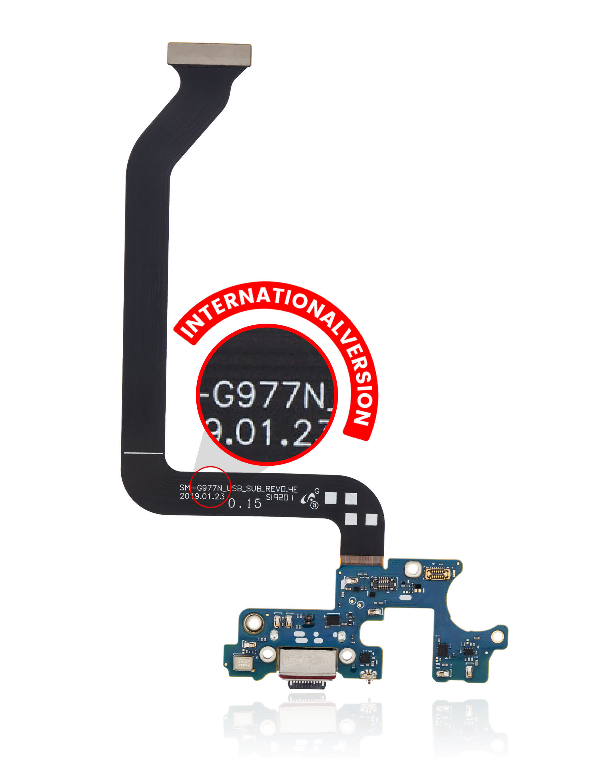 Ladebuchse mit Flexkabel für Samsung Galaxy S10 5G (G977N) (International Version) (Premium)