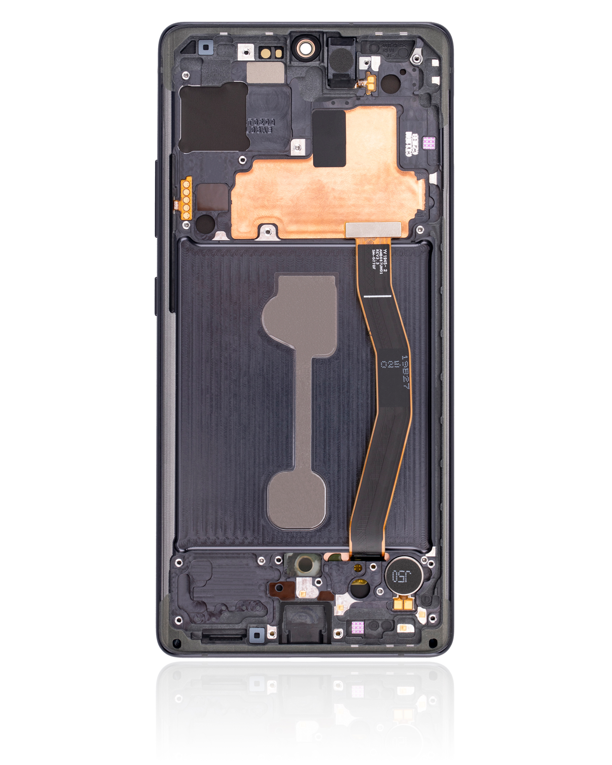 OLED Display mit Rahmen für Samsung Galaxy S10 Lite (Service Pack) (Prism Black) – Bild 3