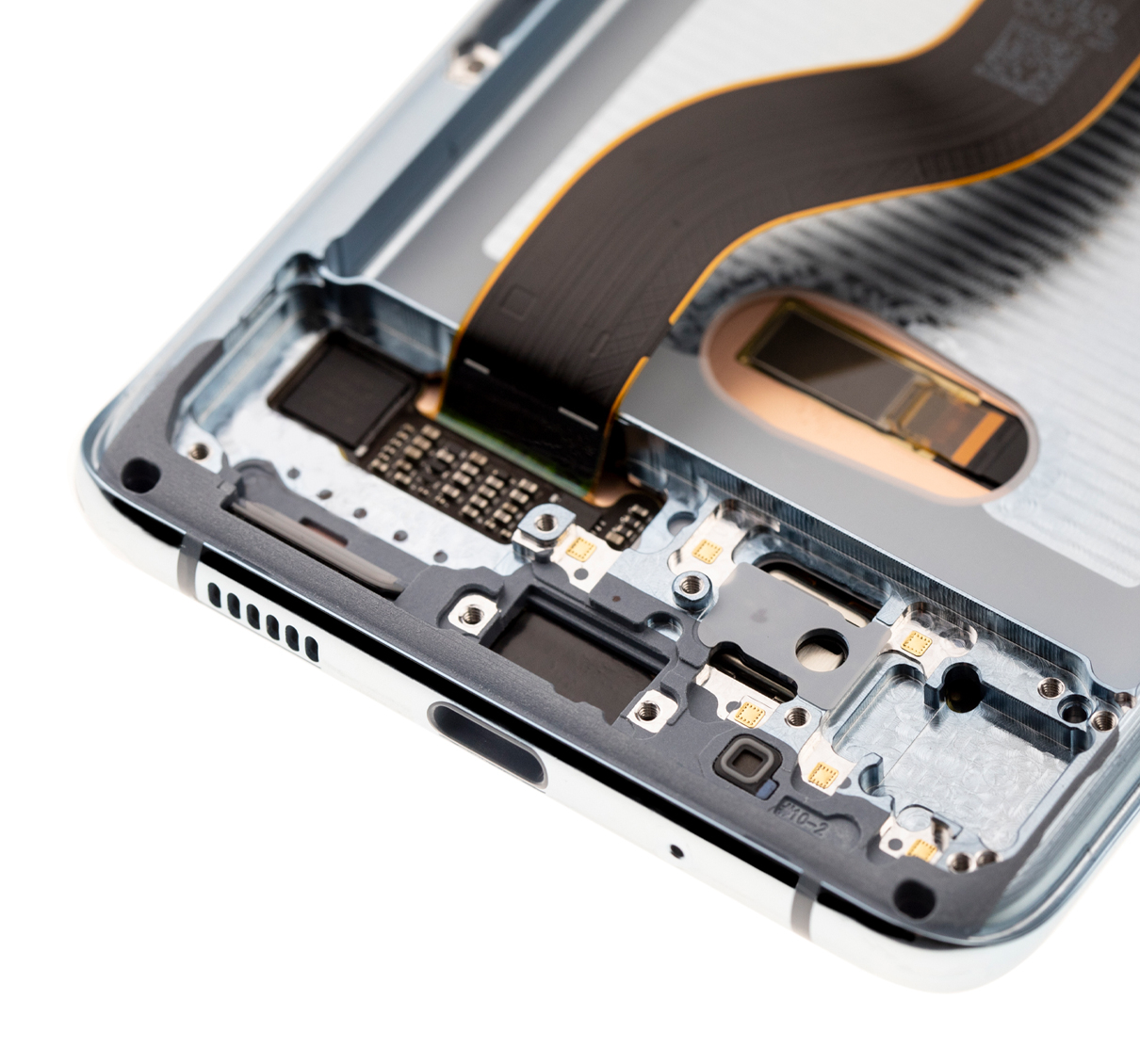 OLED Display mit Rahmen für Samsung Galaxy S20 Plus 5G (professionell aufgearbeitet) (Cloud Blue) – Bild 3