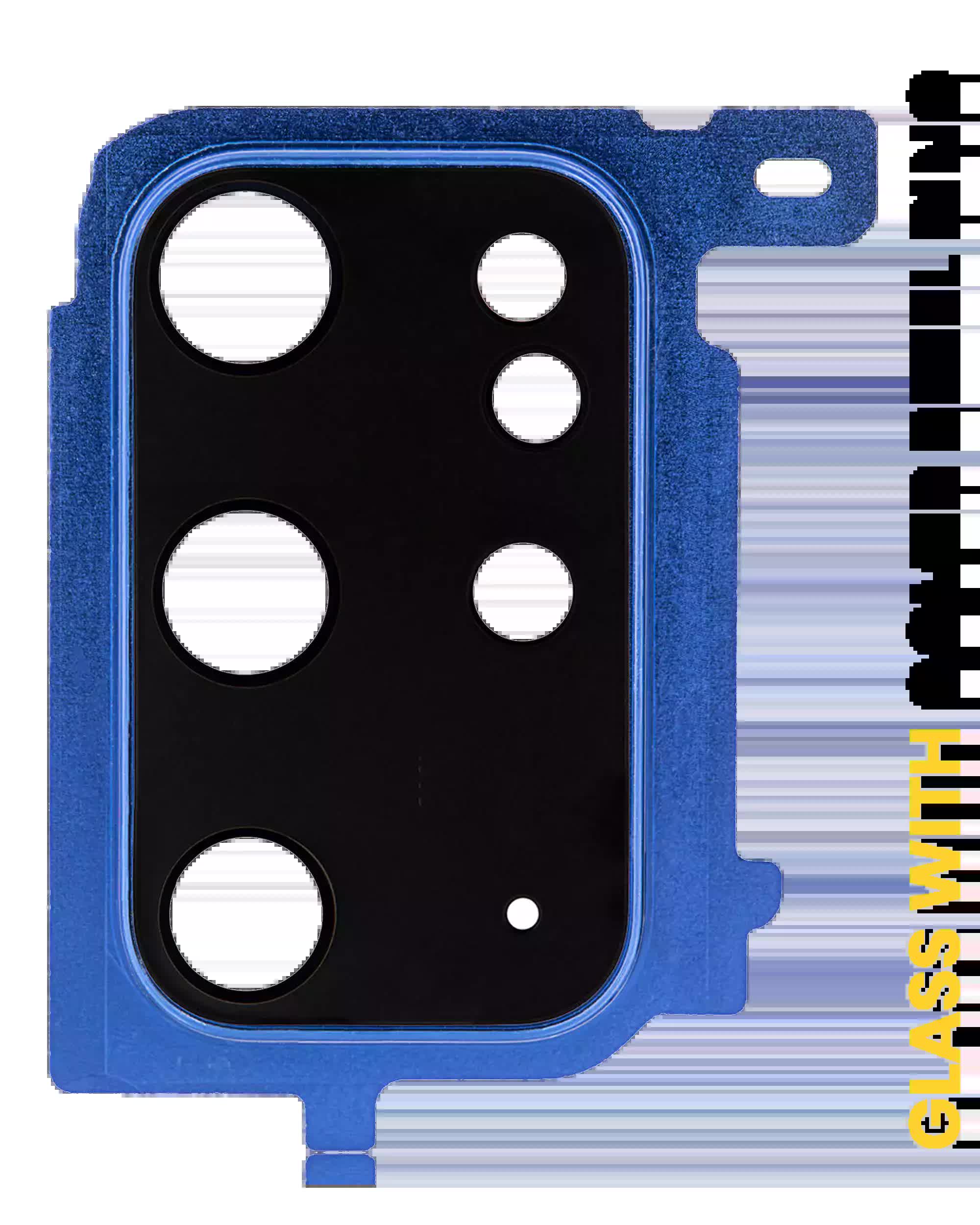 Rückkamera-Glas mit Abdeckung Blendenring für Samsung Galaxy S20 Plus (Cloud Blue)