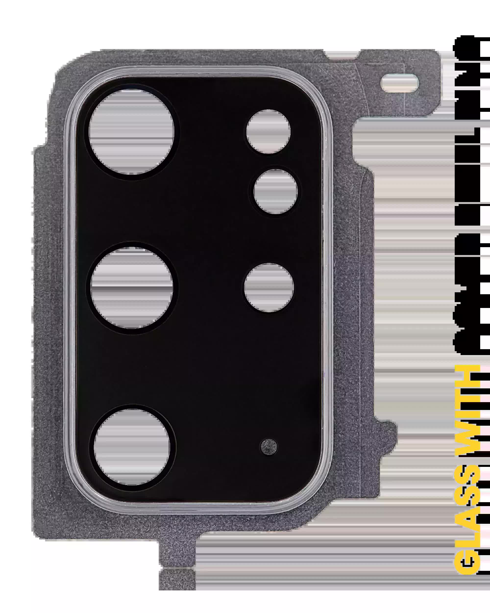 Rückkamera-Glas mit Abdeckung Blendenring für Samsung Galaxy S20 Plus (Cosmic Gray (Grau))