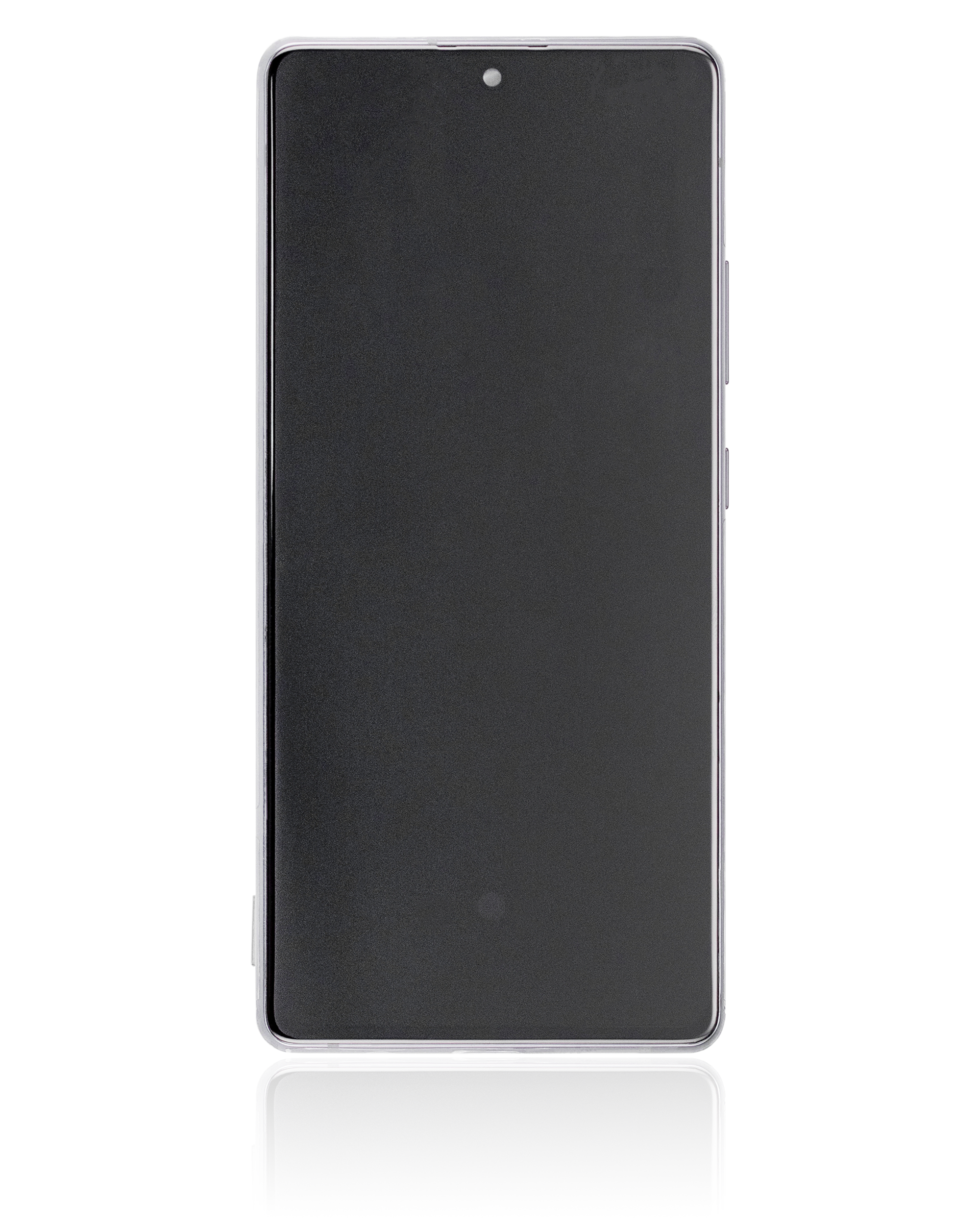 OLED Display mit Rahmen für Samsung Galaxy A71 5G (A716U / 2020) (professionell aufgearbeitet) (Prism Cube Black) – Bild 2