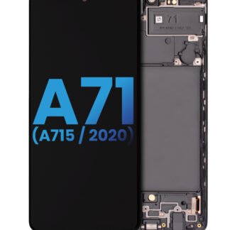 LCD Display mit Rahmen (ohne Fingerabdrucksensor) für Samsung Galaxy A71 (A715 / 2020) (Aftermarket: Incell)