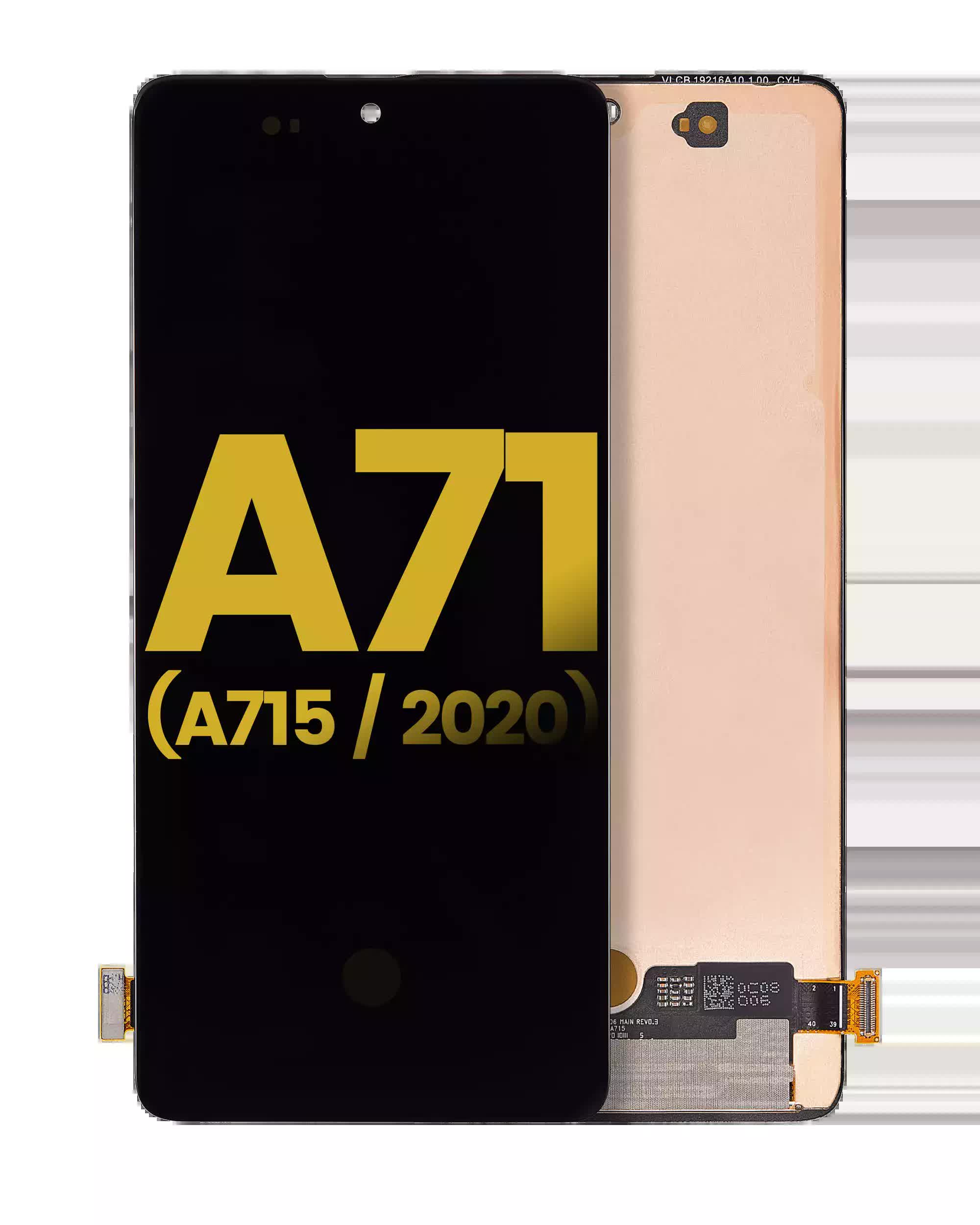 OLED Display ohne Rahmen für Samsung Galaxy A71 (A715 / 2020) (professionell aufgearbeitet)