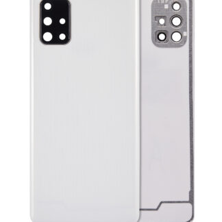 Rückdeckelglas mit Kameraglas für Samsung Galaxy A71 (A715 / 2020) (Aftermarket Plus) (Prism Crush Silver)