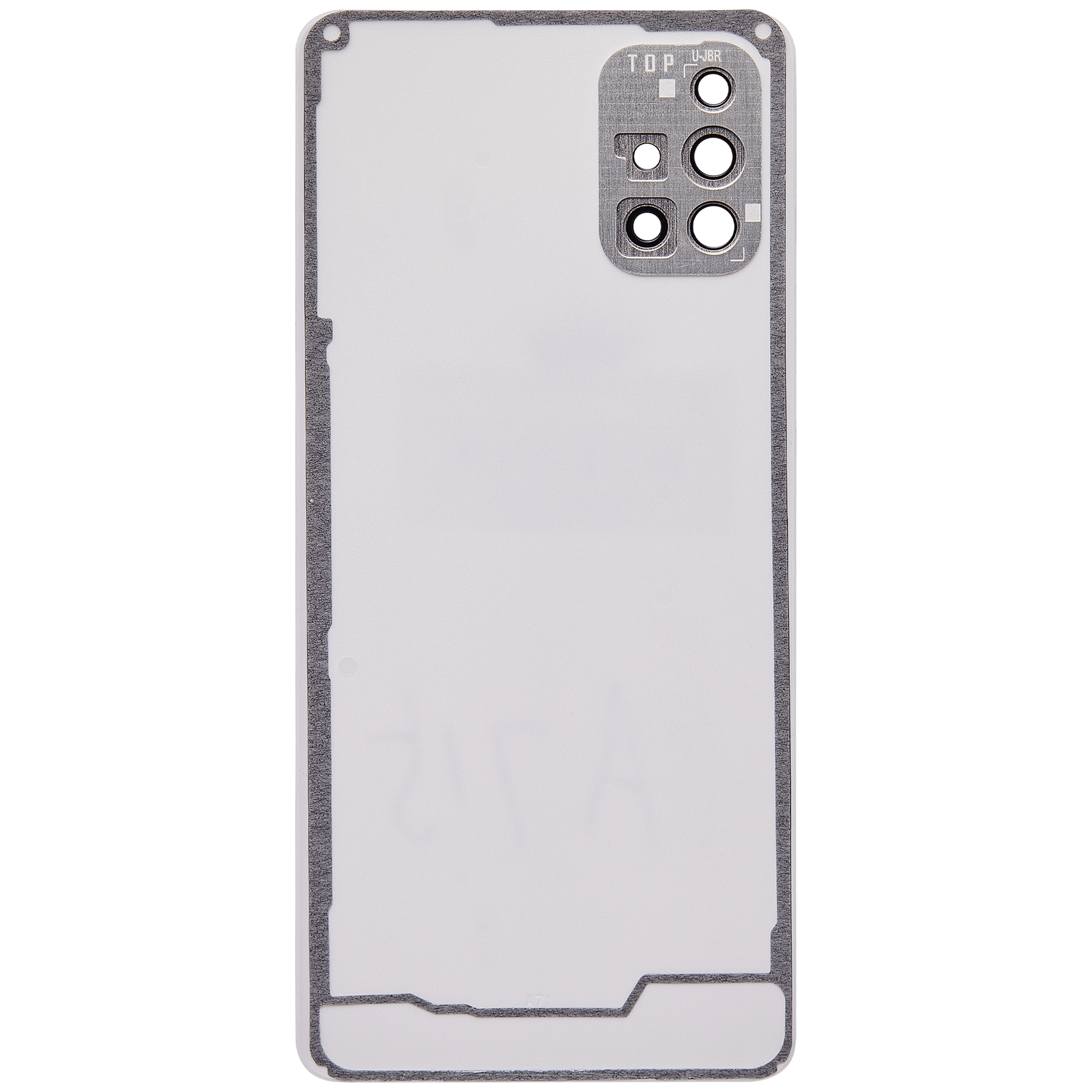 Rückdeckelglas mit Kameraglas für Samsung Galaxy A71 (A715 / 2020) (Aftermarket Plus) (Prism Crush Blue) – Bild 2