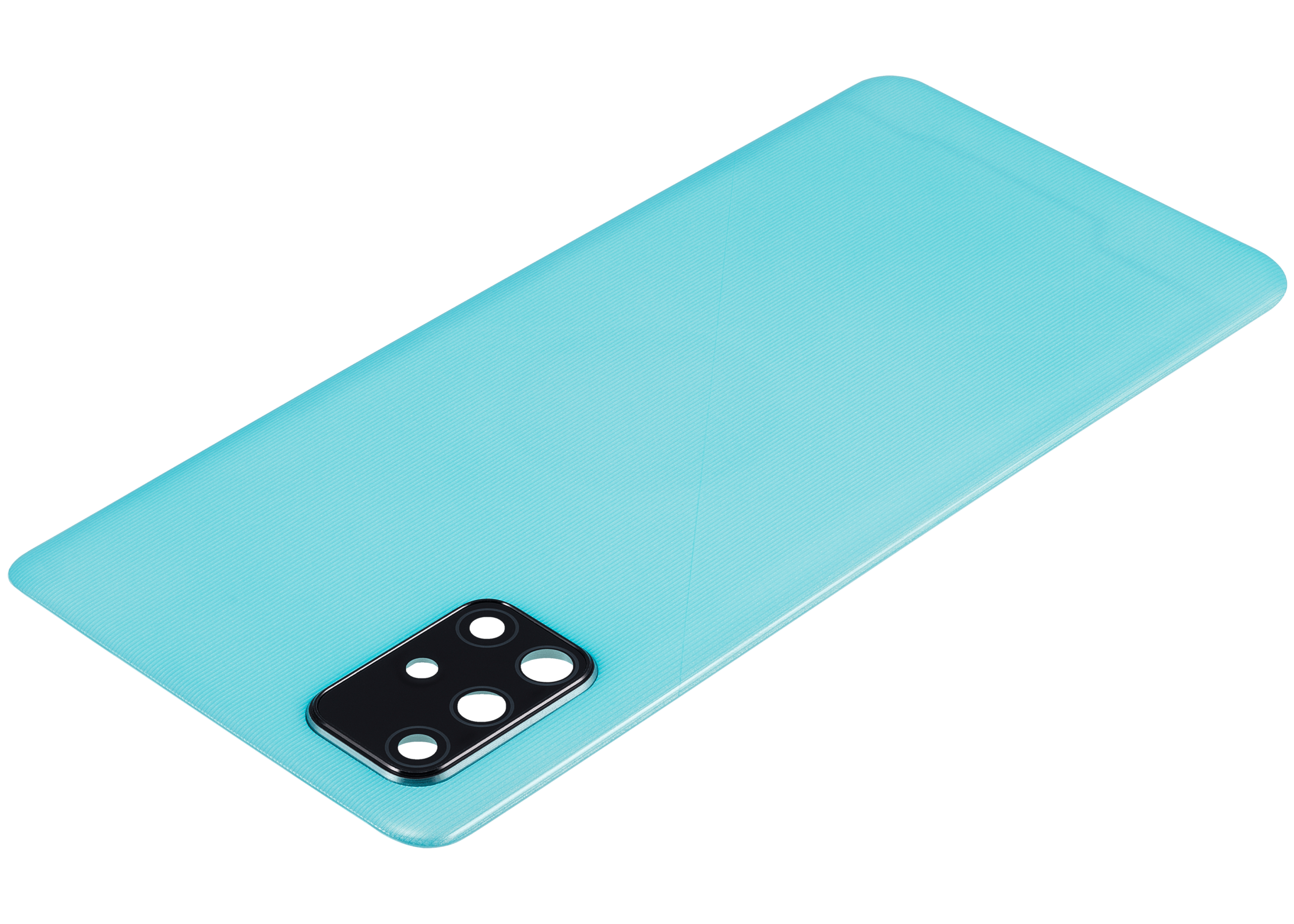 Rückdeckelglas mit Kameraglas für Samsung Galaxy A71 (A715 / 2020) (Aftermarket Plus) (Prism Crush Blue) – Bild 4