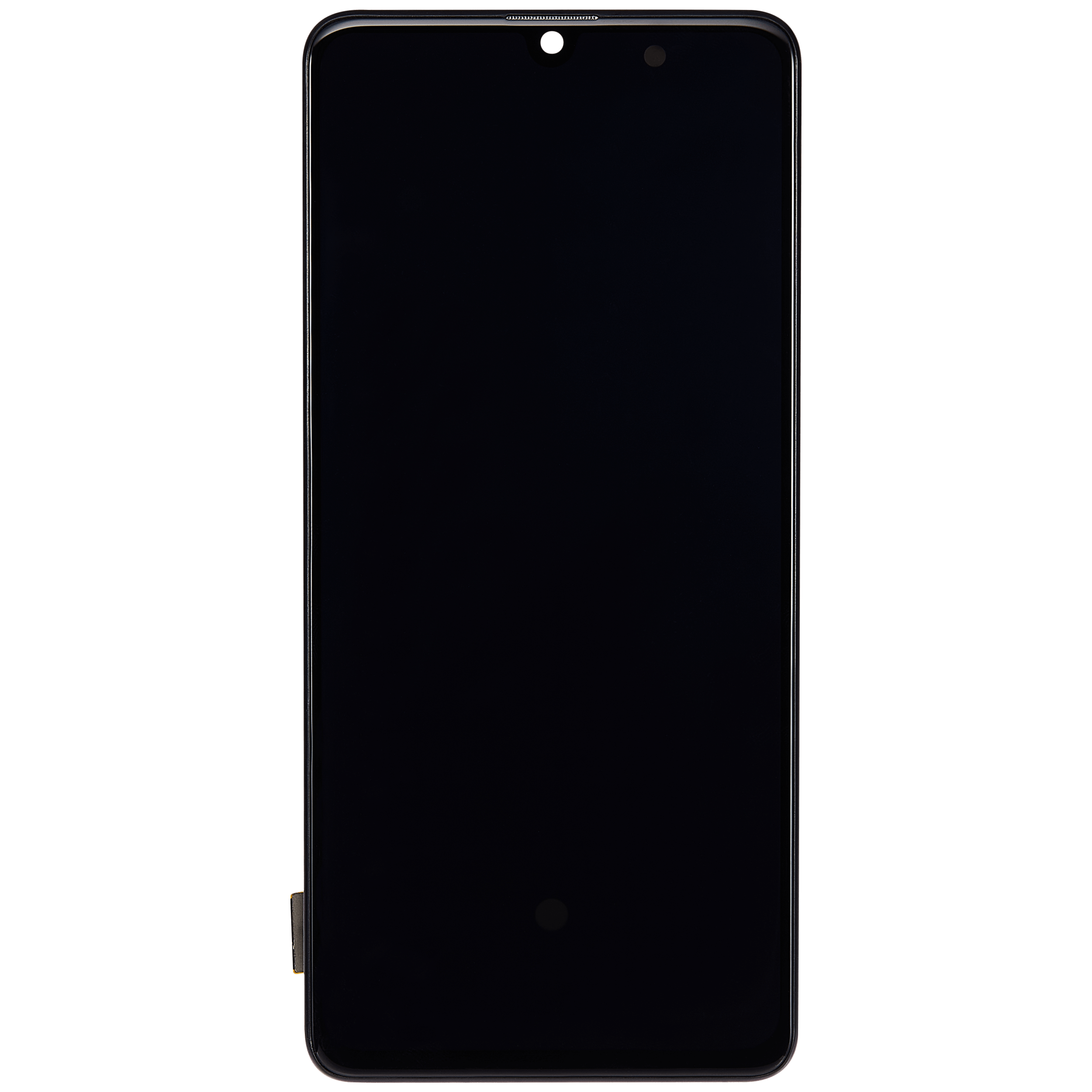 OLED Display mit Rahmen für Samsung Galaxy A41 (A415 / 2020) (professionell aufgearbeitet) (Prism Crush Black) – Bild 3