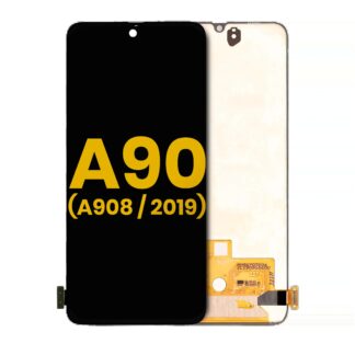 OLED Display ohne Rahmen für Samsung Galaxy A90 5G (A908 / 2019) (professionell aufgearbeitet) (Black (Schwarz))