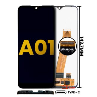 LCD Display ohne Rahmen für Samsung Galaxy A01 (US Model) (TYPE-C Rahmen) (professionell aufgearbeitet)