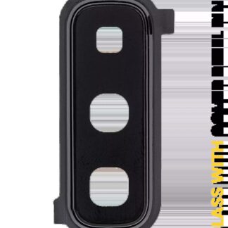 Rückkamera-Glas mit Abdeckung Blendenring für Samsung Galaxy Fold 4G / 5G (Cosmos Black)