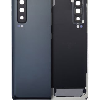 Rückdeckelglas mit Kameraglas für Samsung Galaxy Fold 4G (F900) (Premium) (Cosmos Black)
