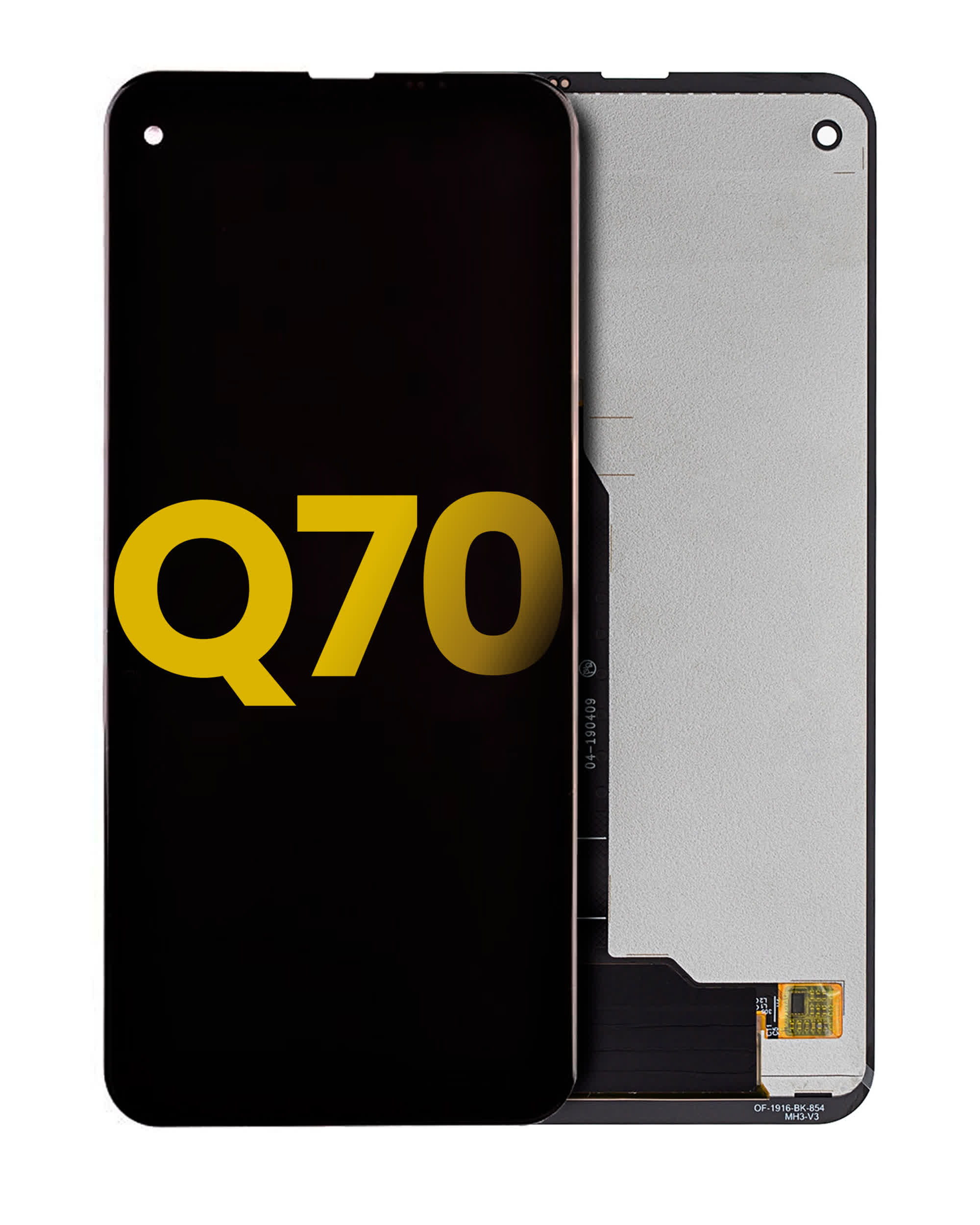 LCD Display ohne Fame für LG Q70 (professionell aufgearbeitet)