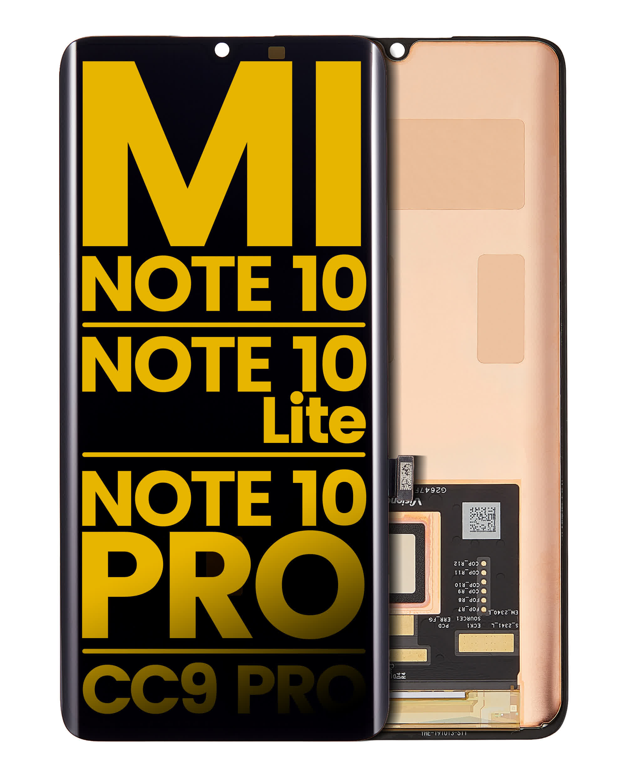 OLED Display ohne Rahmen für Xiaomi Mi Note 10 / Note 10 Lite / Note 10 Pro / CC9 Pro (professionell aufgearbeitet)