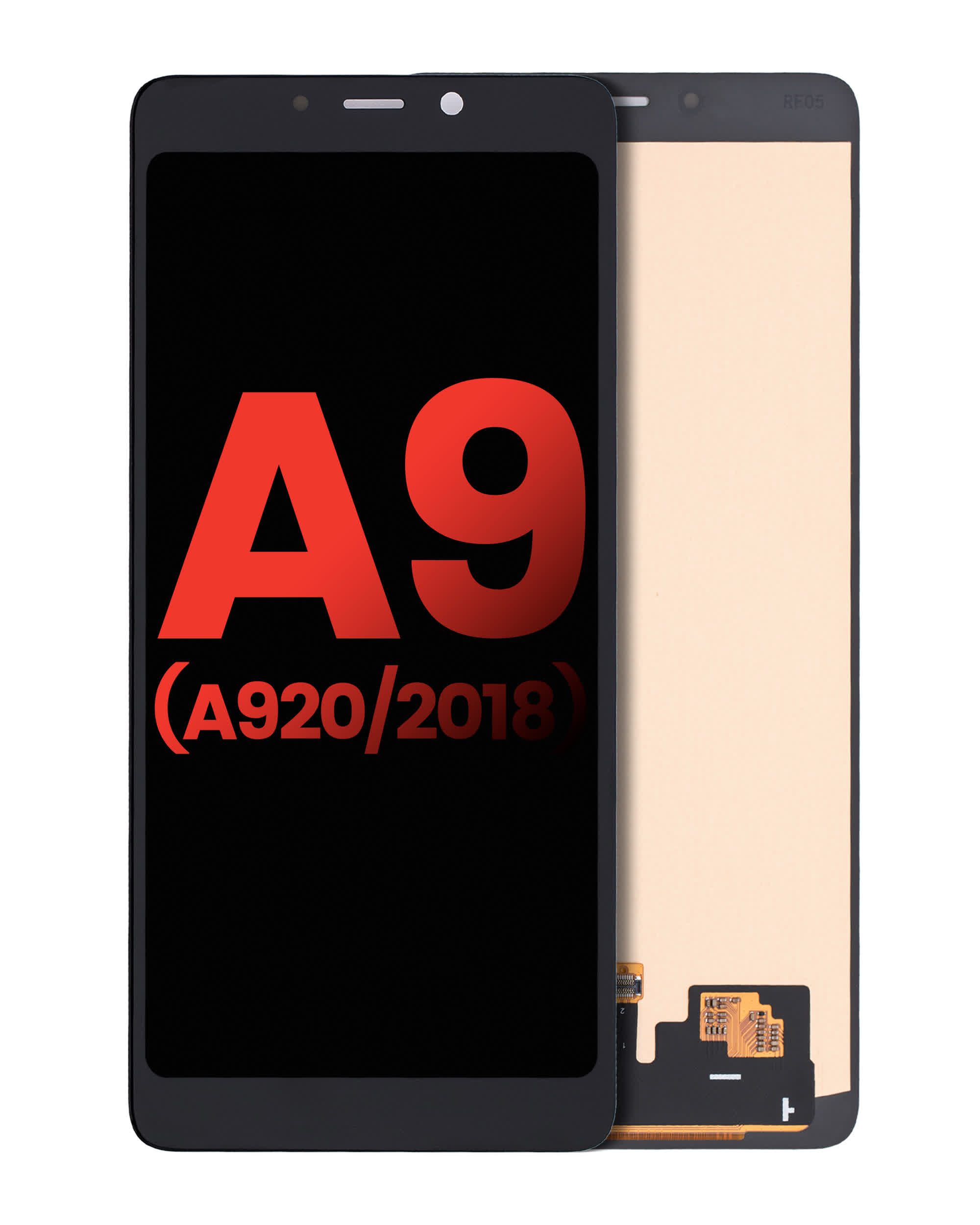 OLED Display ohne Rahmen für Samsung Galaxy A9 (A920 / 2018) (Aftermarket Plus) (Black (Schwarz))